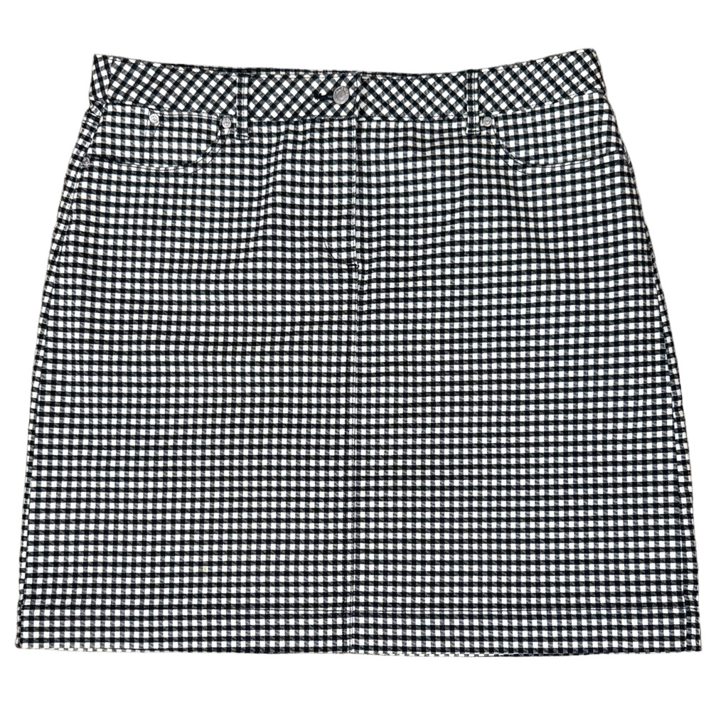 Talbots Black and White Checkered Skirt SKU1172